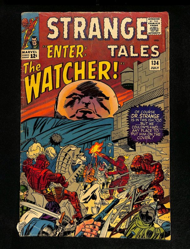 Strange Tales #134 The Watcher! Kang! Jack Kirby Art!