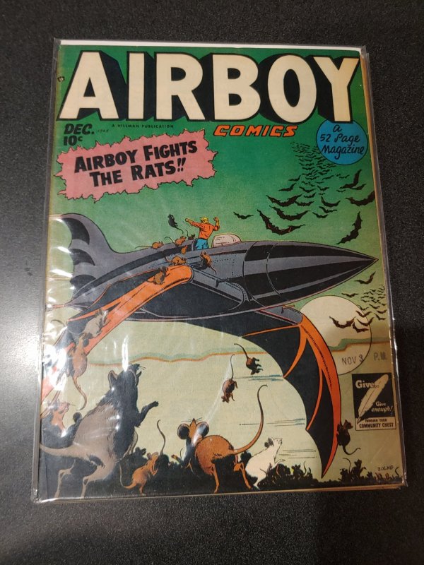 AIRBOY COMICS VOL. 5 #11 GOLDEN AGE CLASSIC FINE+