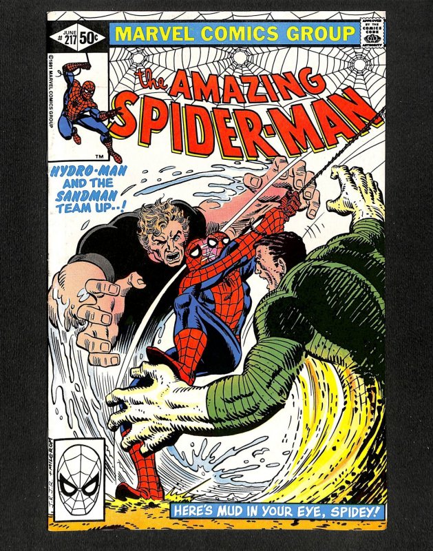 Amazing Spider-Man #217 Hydro-Man Sandman Team-Up!