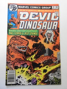 Devil Dinosaur #9 (1978) VG Condition rust on bottom staple