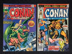 1974/76 CONAN THE BARBARIAN #42 VG+ #67 VG- John Buscema LOT of 2