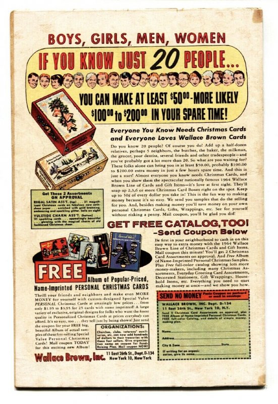 STRANGE TALES #124 comic book 1964-DR STRANGE--HUMAN TORCH THING VG