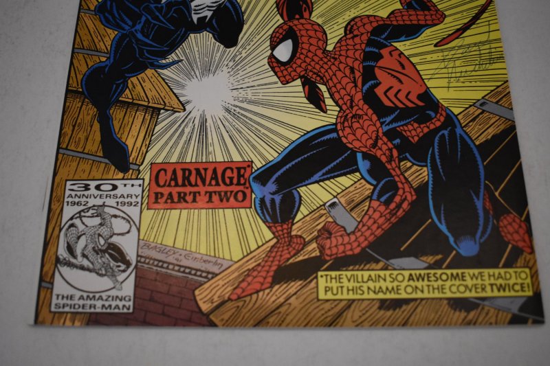 The Amazing Spider-Man #362 (1992) 2nd App Carnage & Venom NM- 9.2 Comic Book