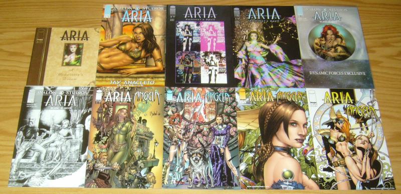 Aria #1-4 VF/NM complete series + (16) more - jay anacleto set lot angela