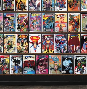 Huge Lot 140+ Comics with Superman, Supergirl, Robin, Action Comics & More!