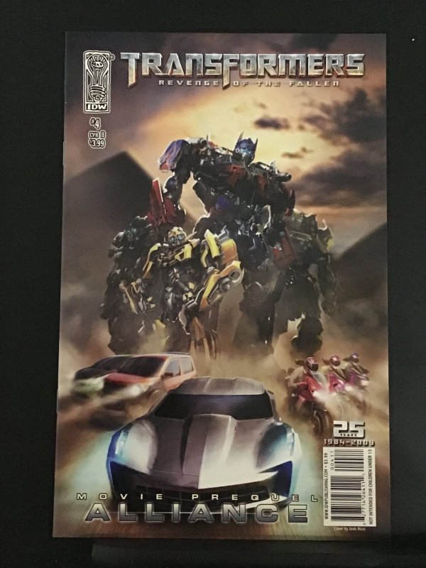 Transformers: Revenge of the Fallen Movie Prequel: Alliance #4 (2009) cvr B