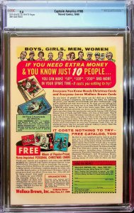 Captain America #106 (1968) - CGC 9.4 - Cert#3814247003