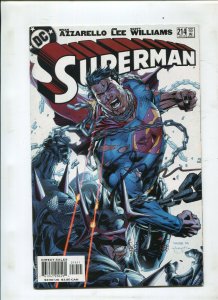 SUPERMAN #214 (9.2) SIGNED BY JIM LEE!