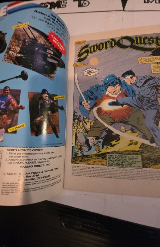 Wolverine #1 (1988)first full solo series Patch mid grade