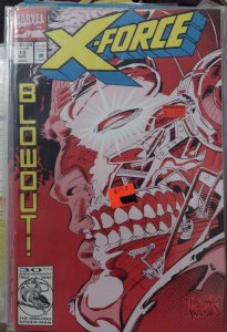 X-FORCE  #  13 1992 MARVEL DISNEY  CABLE BLOWOUT