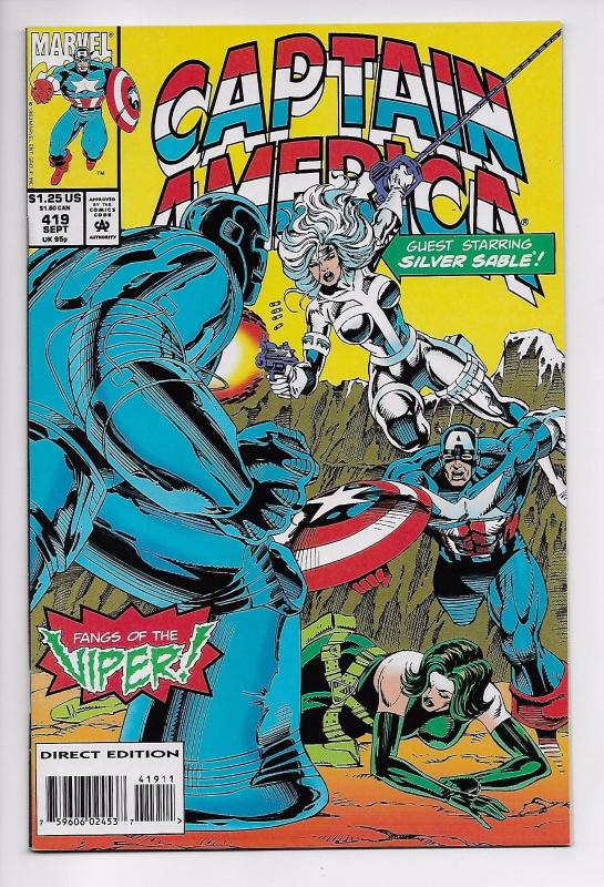 Captain America #419 - Silver Sable / 1st Iron Monger (Marvel, 1993) - VF/NM