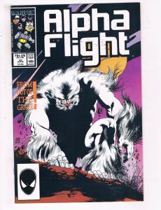 Alpha Flight #45 VF Marvel Comics Comic Book April 1987 DE23