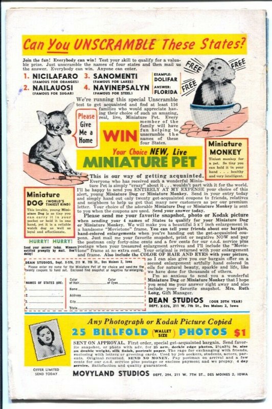 Super Mouse #45 1958-Pines-final issue-funny animals-G/VG