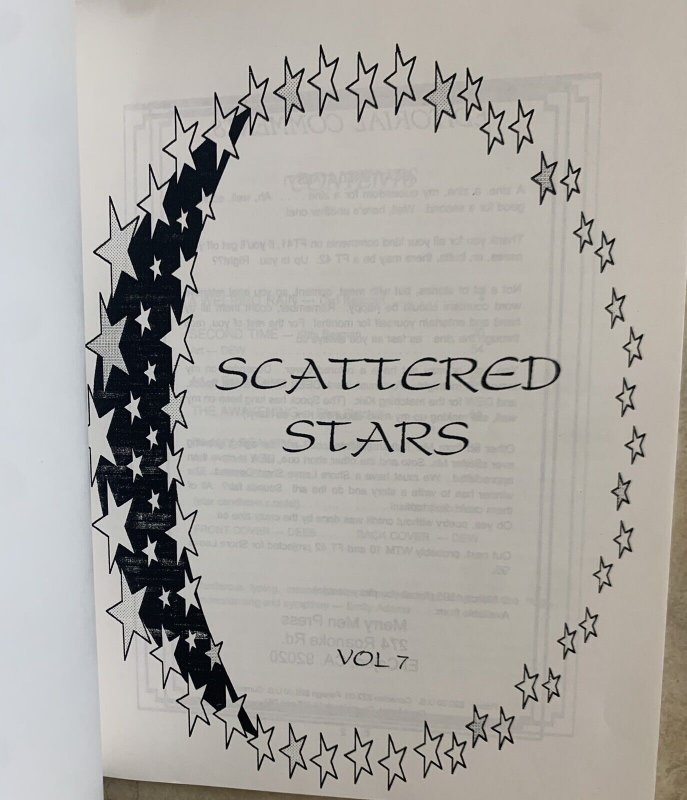 SCATTERED STARS #7 (STAR TREK FANZINE) - KIRK/SPOCK LGBTQ - HTF GAY EROTICA