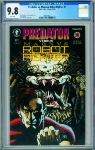 PREDATOR VS. MAGNUS ROBOT FIGHTER #1 CGC 9.8 1st issue-1996997024