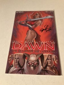 Dawn Return of the Goddess 1 Nm Near Mint Signed Joe Linsner Sirius Comics 