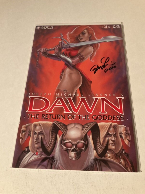 Dawn Return of the Goddess 1 Nm Near Mint Signed Joe Linsner Sirius Comics 