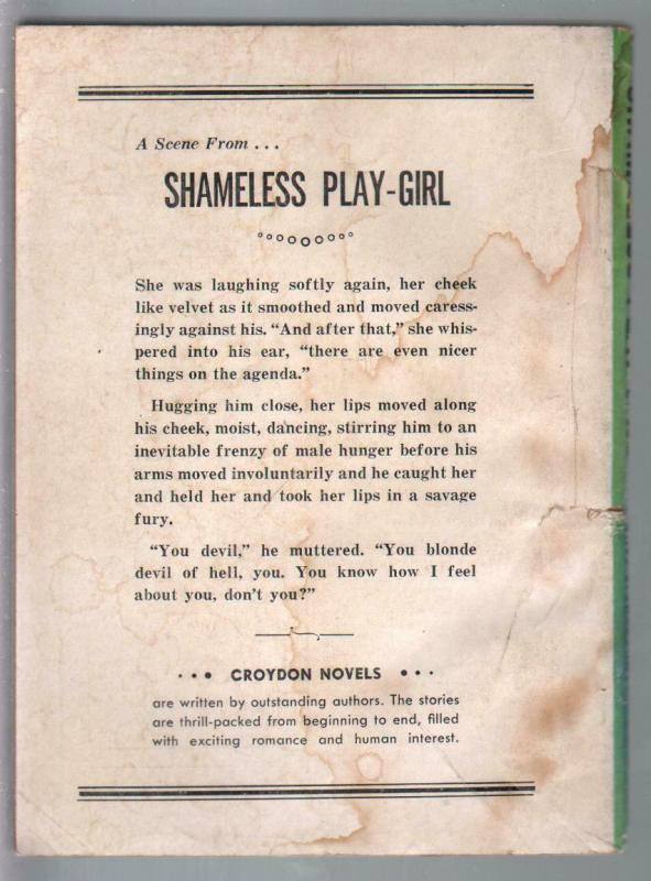 Croydon Books #55 1954-Shameless Playgirl-Stonebraker-Marchetti-VG-