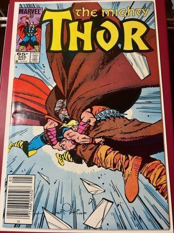 Thor #355 (1985) Buri,Thor's Grandfather, appears as Tiwaz. He can lift ...