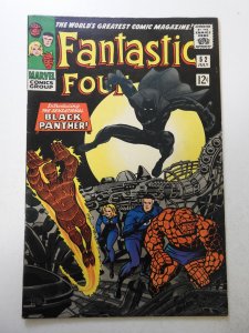 Fantastic Four #52 (1966) FN+ Cond! 1st App of the Black Panther! 1/2 in tear bc