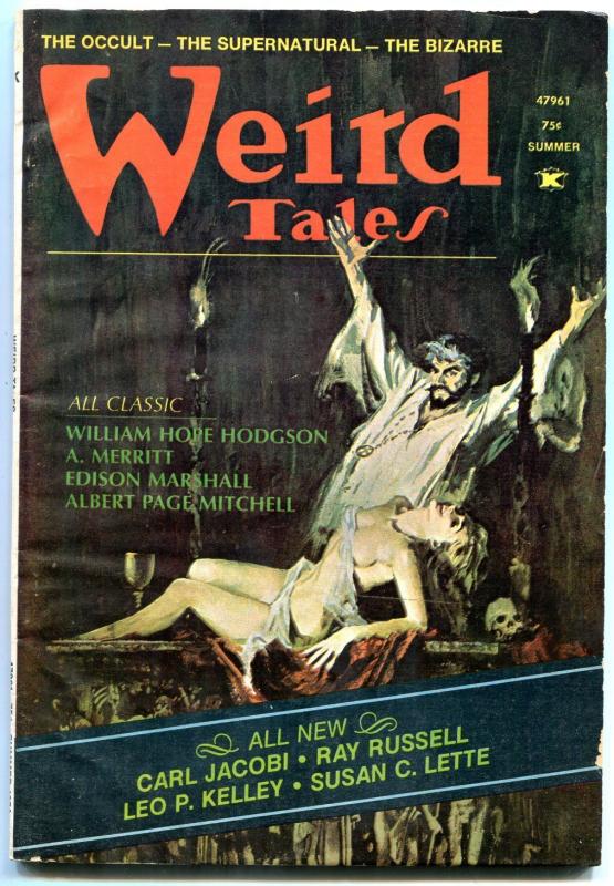 Weird Tales Pulp Summer 1974- A Merritt- Carl Jacobi- FN-