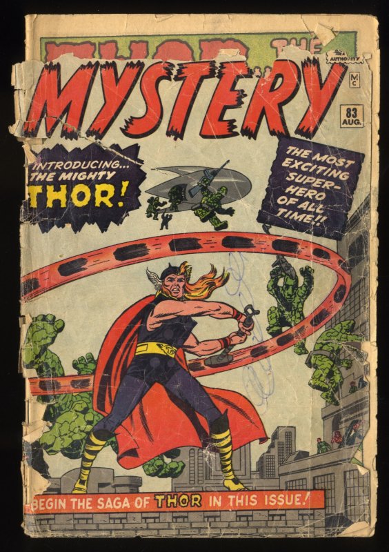 Journey Into Mystery #83 Complete and Unrestored! 1st Appearance Thor!