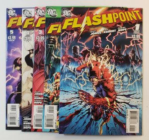 Flashpoint #1-5 Complete Set DC 2011 1st Thomas Wayne Batman, 1ST Pandora VF/NM