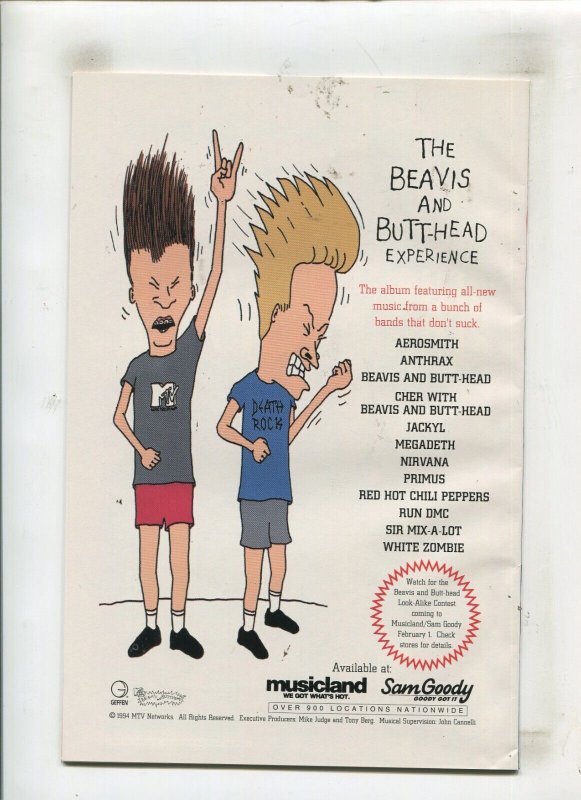 BEAVIS AND BUTTHEAD #1 (9.2) DIRECT EDITION!! 1994 