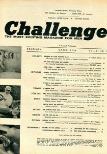 Challenge For Men March 1965*WWII-HORSE RACE-BUNNY YEAGER FN 