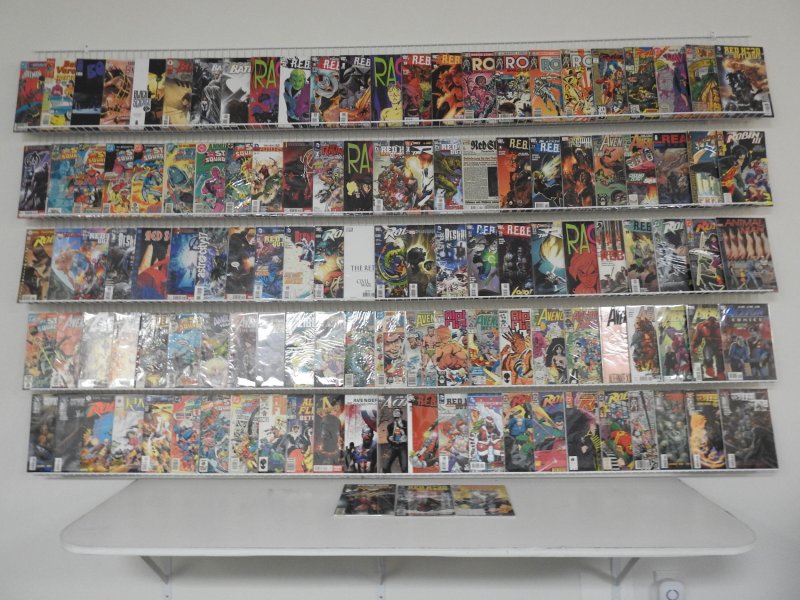 Huge Lot 120+ Comics W/ REBELS, Avengers, All-Star Squadron+ Avg VF- Condition!!