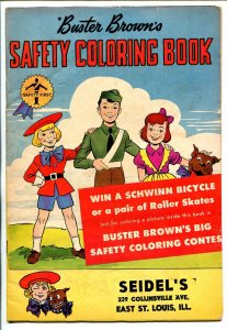 Buster Brown's Safety Coloring Book #  1958 - Brown Shoe Co  -VG - Comic Book