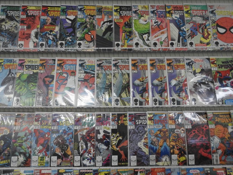 Complete Set Web of Spider-Man #1-129 Plus All Annuals!!! Avg. VF Condition!
