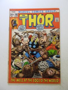 Thor #195 (1972) FN- condition rusty staple