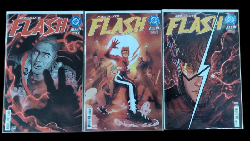 Absolute Flash 2 3 4 5 6 7 8 9 10 Cover A 1st Print Lemire 2025 DC VF/NM