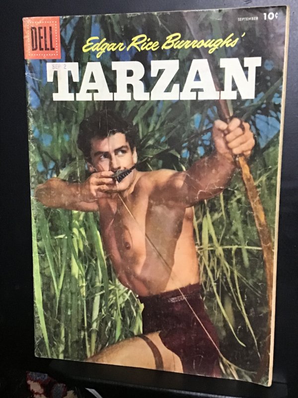 Tarzan #84 (1956) Gordon Scott photo cover mid-grade golden-age key! VG/FN Wow!