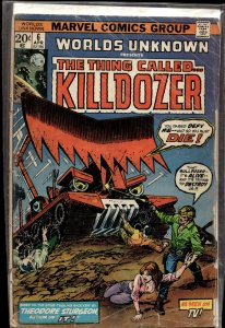 Worlds Unknown #6 (1974) Killdozer