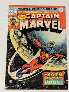 Captain Marvel 37 Mar 1975 VG- 3.5 Any Man and Wasp appearance