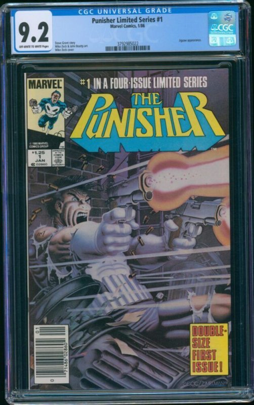 Punisher Limited Series #1 (Marvel, 1986) CGC 9.2 