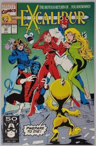 Excalibur 42 Marvel 1991 VF Alan Davis Technet Phoenix Nightcrawler 1st Kylun