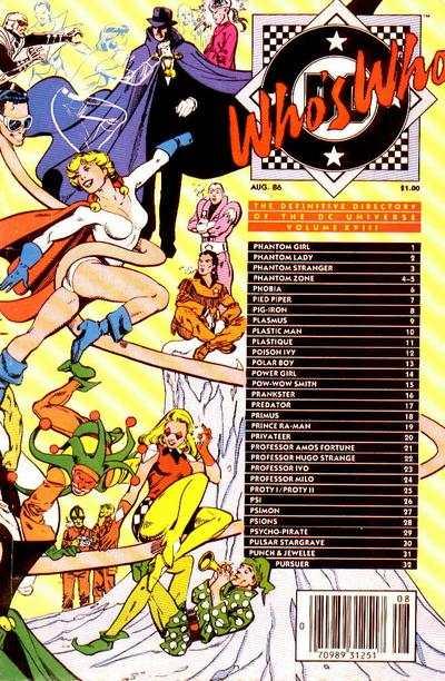 Who's Who: The Definitive Directory of the DC Universe #18, VF+ (Stock p...