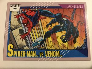 SPIDER-MAN VS. VENOM #91 : Marvel Universe 1991 Series 2 card; Impel, NM/M