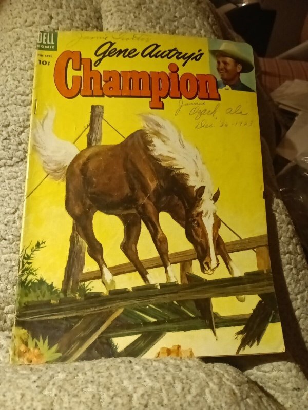 Gene Autry’s Champion #13, Dell Comic, Feb April 1954 Golden Age Western Horse