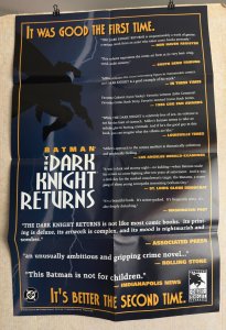 1996 BATMAN THE DARK KNIGHT RETURNS 22x34 PROMO Poster FN+ 6.5 Frank Miller