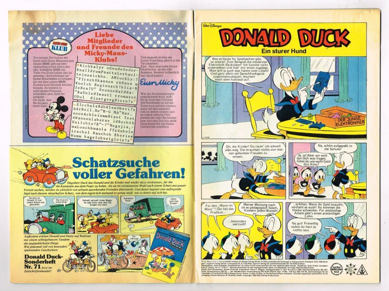 Micky Maus #26 GERMAN Comic 1982 GOOFY ( includes page with pyramid,  picture #6