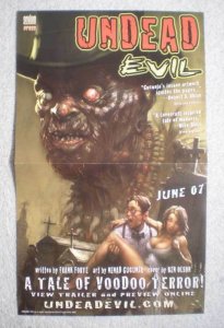 UNDEAD EVIL Promo Poster, VOODOO, 8.5x14, 2007, Unused, more Promos in store