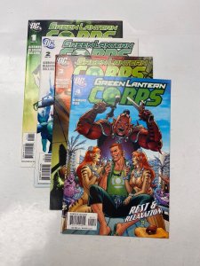 4 Green Lantern Corps DC comic books #1 2 3 4 51 KM16