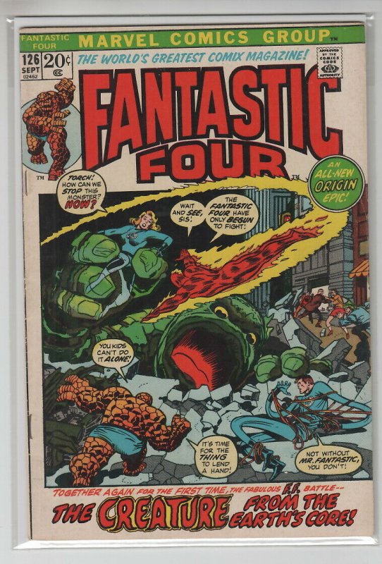 FANTASTIC FOUR (1961 MARVEL) #126 FN+ A14962