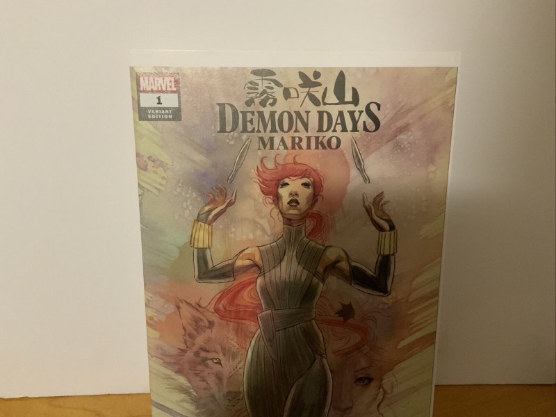 Demon Days Mariko #1 1:50 David Mack Variant Black Widow Marvel Peach Momoko