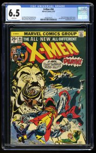X-Men #94 CGC FN+ 6.5 White Pages New Team Begins Sunfire Leaves!