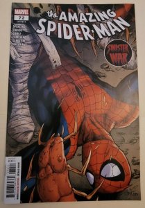 Amazing Spider-man 72 Original Art Cover A Mark Bagley 2 Pieces Pencils And Inks